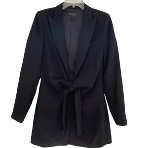 DONNA KAREN - TIE FRONT BLAZER